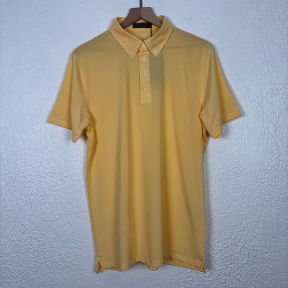 G/Fore Men's Feeder Stripe Tech Jersey Polo Shirt NWT Size Large - Picture 1 of 6